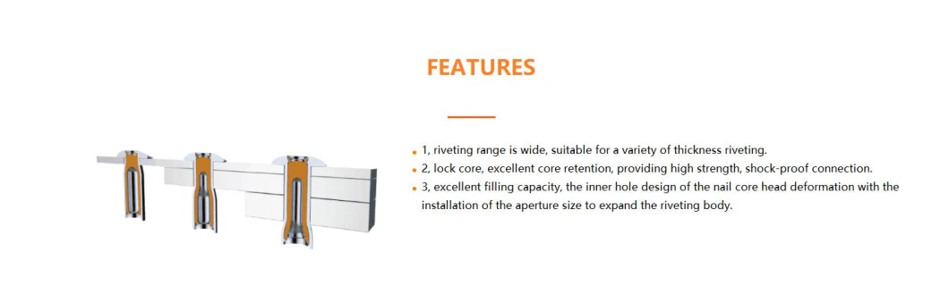 Iron Countersunk Head Outer Lock Drawing Outer Lock Drawing Rivet, Iron Countersunk Head Rivet, Solid Rivet