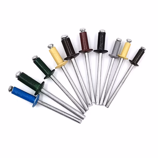 Prezzo dell'hardware all'ingrosso della fabbrica della Cina DIN 7337 Rivetto cieco in alluminio con estremità di tipo aperto per rivetto filettato Unigrip impermeabile